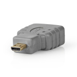 Bandridge HDMI Adapter | HDMI Micro Connector - HDMI Female | Grey