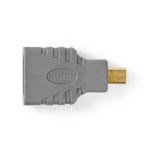 Bandridge HDMI Adapter | HDMI Micro Connector - HDMI Female | Grey