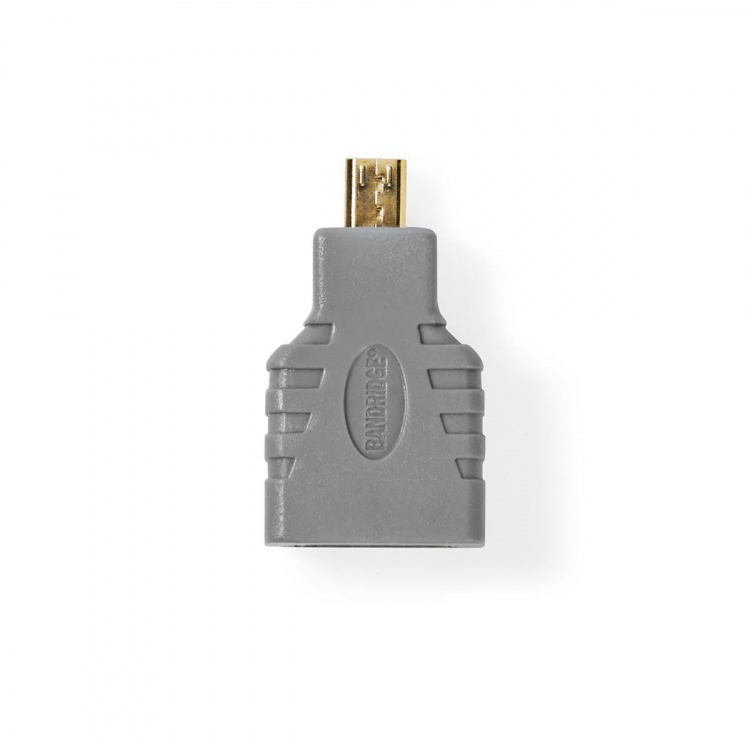 Bandridge HDMI Adapter | HDMI Micro Connector - HDMI Female | Grey