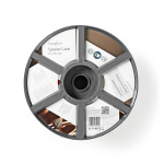 Nedis Speaker Cable | 2 x 2.50 mm² | Copper | 100.0 m | Round | PVC | Black / Red | Reel Nedis Speaker Cable | 2 x 2.50 mm² | Copper | 100.0 m | Round | PVC | Black / Red | Reel