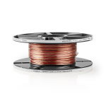Nedis Speaker Cable | 2 x 2.50 mm² | Copper | 25.0 m | Round | PVC | Transparent | Reel Nedis Speaker Cable | 2 x 2.50 mm² | Copper | 25.0 m | Round | PVC | Transparent | Reel