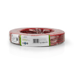 Nedis Speaker Cable | 2 x 0.75 mm² | CCA | 100.0 m | Round | PVC | Black / Red | Wrap