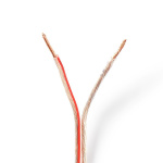 Nedis Speaker Cable | 2 x 1.50 mm² | CCA | 15.0 m | Round | PVC | Transparent | Wrap Nedis Speaker Cable | 2 x 1.50 mm² | CCA | 15.0 m | Round | PVC | Transparent | Wrap