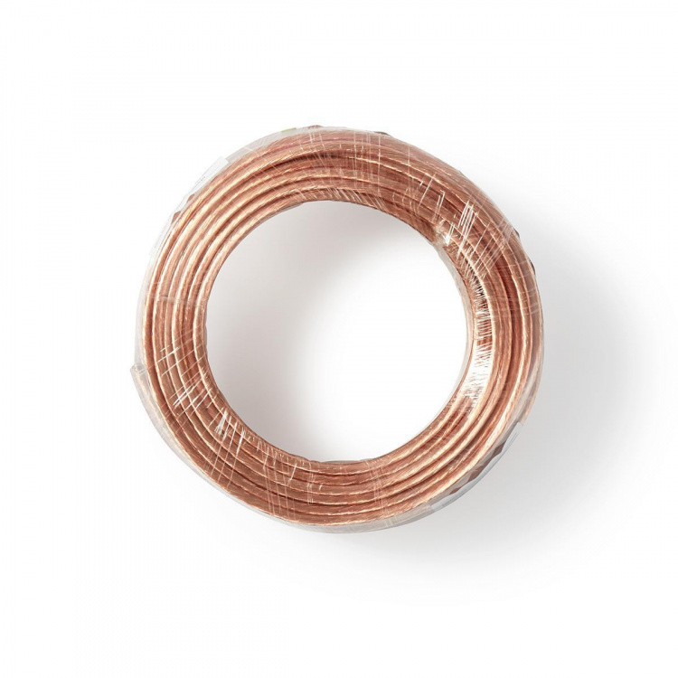 Nedis Speaker Cable | 2 x 4.00 mm² | CCA | 15.0 m | Round | PVC | Transparent | Wrap Nedis Speaker Cable | 2 x 4.00 mm² | CCA | 15.0 m | Round | PVC | Transparent | Wrap