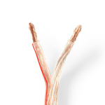 Nedis Speaker Cable | 2 x 6.00 mm² | CCA | 25.0 m | Round | PVC | Transparent | Wrap Nedis Speaker Cable | 2 x 6.00 mm² | CCA | 25.0 m | Round | PVC | Transparent | Wrap