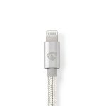 Nedis Lightning Adapter | Apple Lightning 8-Pin | 3.5 mm Male | Gold Plated | 1.00 m | Round | Nylon | Cover Window Box