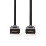 Nedis Premium High Speed HDMI™ Cable with Ethernet | HDMI™ Connector | HDMI™ Connector | 4K@60Hz | 18 Gbps | 2.00 m | Round | PVC | Black | Envelope Nedis Premium High Speed HDMI™ Cable with Ethernet | HDMI™ Connector | HDMI™ Connector | 4K@60Hz | 18 Gbps | 2.00 m | Round | PVC | Black | Envelope