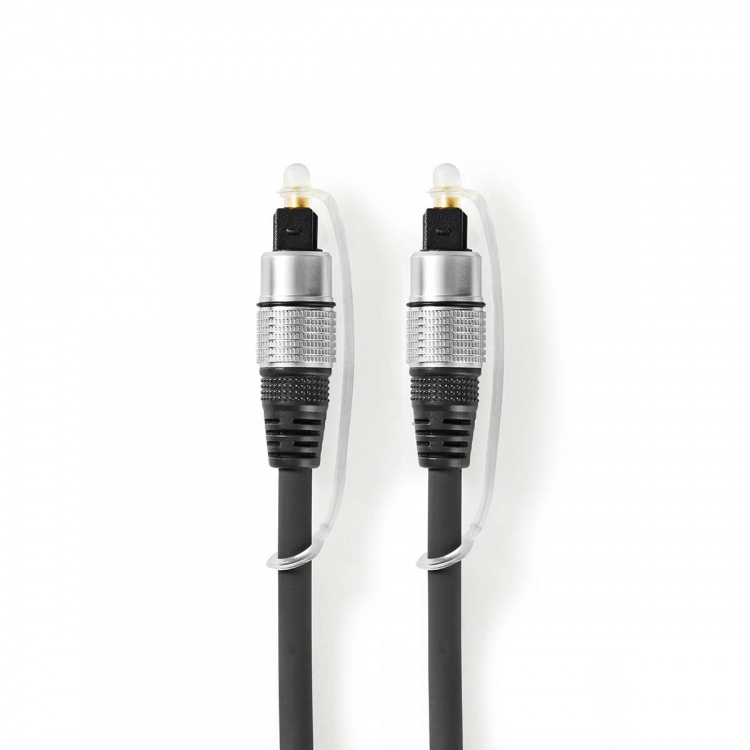 Nedis Optical Audio Cable | TosLink Male | TosLink Male | 5.00 m | Round | PVC | Anthracite | Box