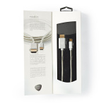 Nedis USB Adapter | USB 3.2 Gen 1 | USB-C™ Male | HDMI™ Connector | 18 Gbps | 2.00 m | Round | Gold Plated | Braided / Nylon | Aluminium | Cover Window Box Nedis USB Adapter | USB 3.2 Gen 1 | USB-C™ Male | HDMI™ Connector | 18 Gbps | 2.00 m | Round | Gold Plated | Braided / Nylon | Aluminium | Cover Window Box