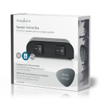 Nedis Speaker Control Switchbox | 2 port(s) | Terminal Screws | Speaker impedance: 4-16 Ohm | Maximum load per channel: 150 W | Aluminium | Black