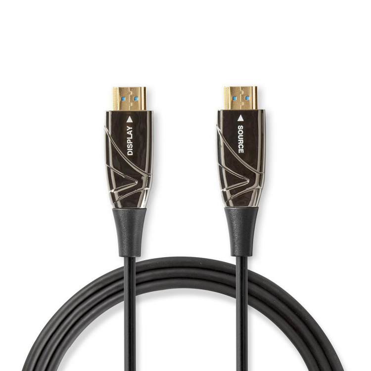 Nedis Active Optical High Speed HDMI™ Cable with Ethernet | HDMI™ Connector | HDMI™ Connector | 4K@60Hz | 18 Gbps | 100.0 m | Round | PVC | Black | Gift Box Nedis Active Optical High Speed HDMI™ Cable with Ethernet | HDMI™ Connector | HDMI™ Connector | 4K@60Hz | 18 Gbps | 100.0 m | Round | PVC | Black | Gift Box