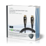 Nedis Active Optical High Speed HDMI™ Cable with Ethernet | HDMI™ Connector | HDMI™ Connector | 4K@60Hz | 18 Gbps | 15.0 m | Round | PVC | Black | Gift Box Nedis Active Optical High Speed HDMI™ Cable with Ethernet | HDMI™ Connector | HDMI™ Connector | 4K@60Hz | 18 Gbps | 15.0 m | Round | PVC | Black | Gift Box