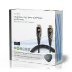 Nedis Active Optical High Speed HDMI™ Cable with Ethernet | HDMI™ Connector | HDMI™ Connector | 4K@60Hz | 18 Gbps | 20.0 m | Round | PVC | Black | Gift Box