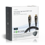 Nedis Active Optical High Speed HDMI™ Cable with Ethernet | HDMI™ Connector | HDMI™ Connector | 4K@60Hz | 18 Gbps | 20.0 m | Round | PVC | Black | Gift Box