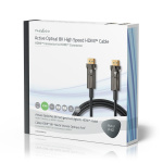 Nedis Active Optical Ultra High Speed HDMI™ Cable with Ethernet | HDMI™ Connector | HDMI™ Connector | 8K@60Hz | 48 Gbps | 10.0 m | Round | PVC | Black | Gift Box Nedis Active Optical Ultra High Speed HDMI™ Cable with Ethernet | HDMI™ Connector | HDMI™ Connector | 8K@60Hz | 48 Gbps | 10.0 m | Round | PVC | Black | Gift Box