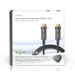 Nedis Active Optical Ultra High Speed HDMI™ Cable with Ethernet | HDMI™ Connector | HDMI™ Connector | 8K@60Hz | 48 Gbps | 100.0 m | Round | PVC | Black | Gift Box
