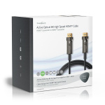 Nedis Active Optical Ultra High Speed HDMI™ Cable with Ethernet | HDMI™ Connector | HDMI™ Connector | 8K@60Hz | 48 Gbps | 100.0 m | Round | PVC | Black | Gift Box