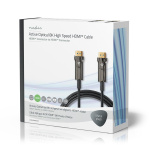 Nedis Active Optical Ultra High Speed HDMI™ Cable with Ethernet | HDMI™ Connector | HDMI™ Connector | 8K@60Hz | 48 Gbps | 20.0 m | Round | PVC | Black | Gift Box Nedis Active Optical Ultra High Speed HDMI™ Cable with Ethernet | HDMI™ Connector | HDMI™ Connector | 8K@60Hz | 48 Gbps | 20.0 m | Round | PVC | Black | Gift Box