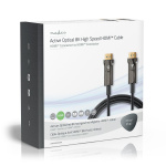 Nedis Active Optical Ultra High Speed HDMI™ Cable with Ethernet | HDMI™ Connector | HDMI™ Connector | 8K@60Hz | 48 Gbps | 20.0 m | Round | PVC | Black | Gift Box Nedis Active Optical Ultra High Speed HDMI™ Cable with Ethernet | HDMI™ Connector | HDMI™ Connector | 8K@60Hz | 48 Gbps | 20.0 m | Round | PVC | Black | Gift Box