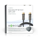 Nedis Active Optical Ultra High Speed HDMI™ Cable with Ethernet | HDMI™ Connector | HDMI™ Connector | 8K@60Hz | 48 Gbps | 30.0 m | Round | PVC | Black | Gift Box Nedis Active Optical Ultra High Speed HDMI™ Cable with Ethernet | HDMI™ Connector | HDMI™ Connector | 8K@60Hz | 48 Gbps | 30.0 m | Round | PVC | Black | Gift Box