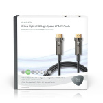 Nedis Active Optical Ultra High Speed HDMI™ Cable with Ethernet | HDMI™ Connector | HDMI™ Connector | 8K@60Hz | 48 Gbps | 75.0 m | Round | PVC | Black | Gift Box Nedis Active Optical Ultra High Speed HDMI™ Cable with Ethernet | HDMI™ Connector | HDMI™ Connector | 8K@60Hz | 48 Gbps | 75.0 m | Round | PVC | Black | Gift Box