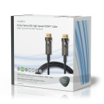 Nedis Active Optical Ultra High Speed HDMI™ Cable with Ethernet | HDMI™ Connector | HDMI™ Connector | 8K@60Hz | 48 Gbps | 75.0 m | Round | PVC | Black | Gift Box Nedis Active Optical Ultra High Speed HDMI™ Cable with Ethernet | HDMI™ Connector | HDMI™ Connector | 8K@60Hz | 48 Gbps | 75.0 m | Round | PVC | Black | Gift Box