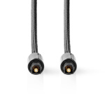Nedis Optical Audio Cable | TosLink Male | TosLink Male | 1.00 m | Round | Cotton | Gun Metal Grey | Cover Window Box Nedis Optical Audio Cable | TosLink Male | TosLink Male | 1.00 m | Round | Cotton | Gun Metal Grey | Cover Window Box