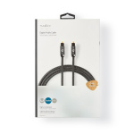 Nedis Optical Audio Cable | TosLink Male | TosLink Male | 1.00 m | Round | Cotton | Gun Metal Grey | Cover Window Box Nedis Optical Audio Cable | TosLink Male | TosLink Male | 1.00 m | Round | Cotton | Gun Metal Grey | Cover Window Box