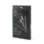 Nedis Optical Audio Cable | TosLink Male | TosLink Male | 2.00 m | Round | Cotton | Gun Metal Grey | Cover Window Box Nedis Optical Audio Cable | TosLink Male | TosLink Male | 2.00 m | Round | Cotton | Gun Metal Grey | Cover Window Box