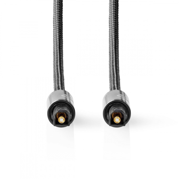 Nedis Optical Audio Cable | TosLink Male | TosLink Male | 3.00 m | Round | Cotton | Gun Metal Grey | Cover Window Box Nedis Optical Audio Cable | TosLink Male | TosLink Male | 3.00 m | Round | Cotton | Gun Metal Grey | Cover Window Box