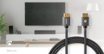 Nedis High Speed HDMI™ Cable with Ethernet | HDMI™ Connector | HDMI™ Connector | 4K@60Hz | ARC | 18 Gbps | 1.00 m | Round | Cotton | Gun Metal Grey | Cover Window Box Nedis High Speed HDMI™ Cable with Ethernet | HDMI™ Connector | HDMI™ Connector | 4K@60Hz | ARC | 18 Gbps | 1.00 m | Round | Cotton | Gun Metal Grey | Cover Window Box