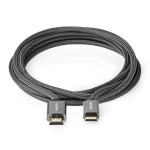 Nedis High Speed HDMI™ Cable with Ethernet | HDMI™ Connector | HDMI™ Mini Connector | 4K@60Hz | 18 Gbps | 2.00 m | Round | Cotton | Anthracite / Gun Metal Grey | Cover Window Box Nedis High Speed HDMI™ Cable with Ethernet | HDMI™ Connector | HDMI™ Mini Connector | 4K@60Hz | 18 Gbps | 2.00 m | Round | Cotton | Anthracite / Gun Metal Grey | Cover Window Box