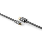 Nedis High Speed HDMI™ Cable with Ethernet | HDMI™ Connector | HDMI™ Mini Connector | 4K@60Hz | 18 Gbps | 2.00 m | Round | Cotton | Anthracite / Gun Metal Grey | Cover Window Box Nedis High Speed HDMI™ Cable with Ethernet | HDMI™ Connector | HDMI™ Mini Connector | 4K@60Hz | 18 Gbps | 2.00 m | Round | Cotton | Anthracite / Gun Metal Grey | Cover Window Box