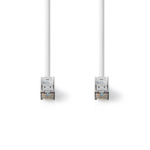 Nedis Cat 8.1 Cable | S/FTP | RJ45 Male | RJ45 Male | 0.25 m | Round | LSZH | White | Envelope Nedis Cat 8.1 Cable | S/FTP | RJ45 Male | RJ45 Male | 0.25 m | Round | LSZH | White | Envelope