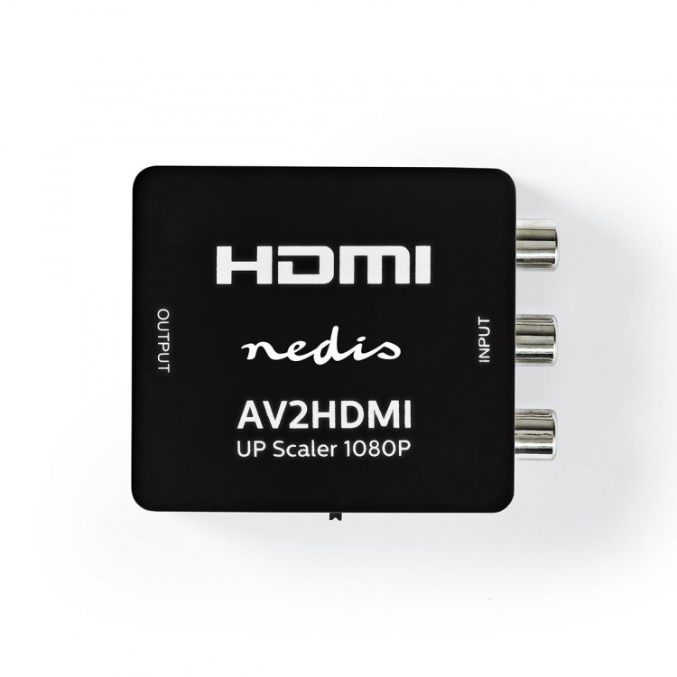 Nedis HDMI™ Converter | 3x RCA Female | 1x HDMI™ Output | 1-way | 1080p | 1.65 Gbps | ABS | Anthracite Nedis HDMI™ Converter | 3x RCA Female | 1x HDMI™ Output | 1-way | 1080p | 1.65 Gbps | ABS | Anthracite