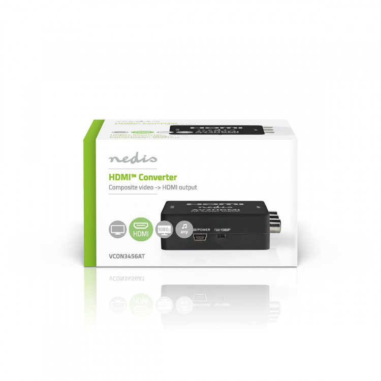 Nedis HDMI™ Converter | 3x RCA Female | 1x HDMI™ Output | 1-way | 1080p | 1.65 Gbps | ABS | Anthracite Nedis HDMI™ Converter | 3x RCA Female | 1x HDMI™ Output | 1-way | 1080p | 1.65 Gbps | ABS | Anthracite