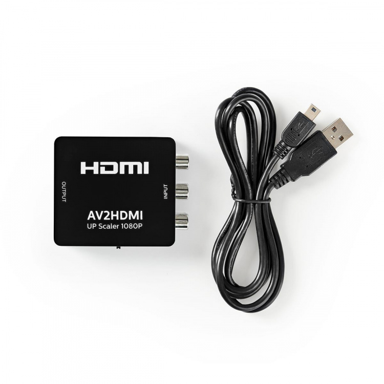 Nedis HDMI™ Converter | 3x RCA Female | 1x HDMI™ Output | 1-way | 1080p | 1.65 Gbps | ABS | Anthracite Nedis HDMI™ Converter | 3x RCA Female | 1x HDMI™ Output | 1-way | 1080p | 1.65 Gbps | ABS | Anthracite