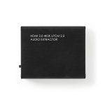 Nedis HDMI™ Extractor | HDMI™ Input | HDMI™ Output / TosLink Female / 1x 3.5 mm | Maximum resolution: 4K@60Hz | 18 Gbps | Metal | Anthracite | Gift Box