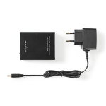Nedis HDMI™ Extractor | HDMI™ Input | HDMI™ Output / TosLink Female / 1x 3.5 mm | Maximum resolution: 4K@60Hz | 18 Gbps | Metal | Anthracite | Gift Box