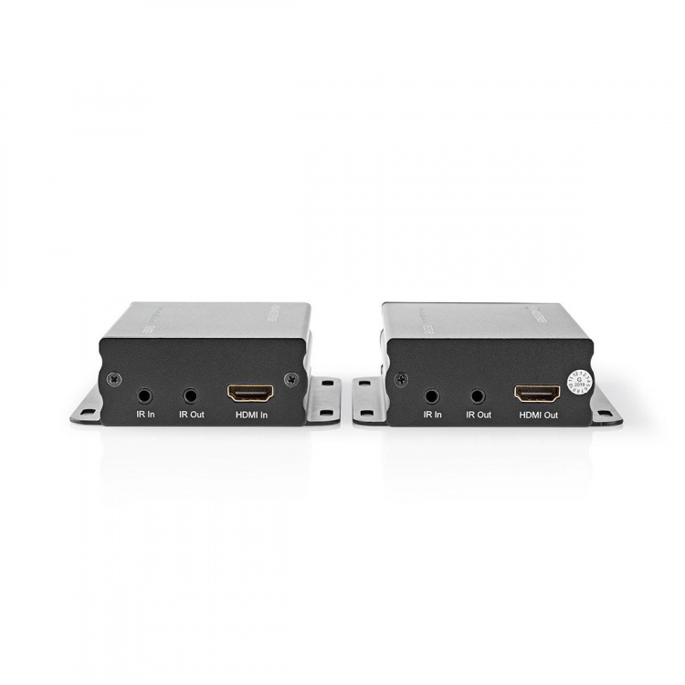 Nedis HDMI™ Extender | Over Cat6 | up to 50.0 m | 4K@30Hz | 10.2 Gbps | IR Return function | Metal | Anthracite Nedis HDMI™ Extender | Over Cat6 | up to 50.0 m | 4K@30Hz | 10.2 Gbps | IR Return function | Metal | Anthracite