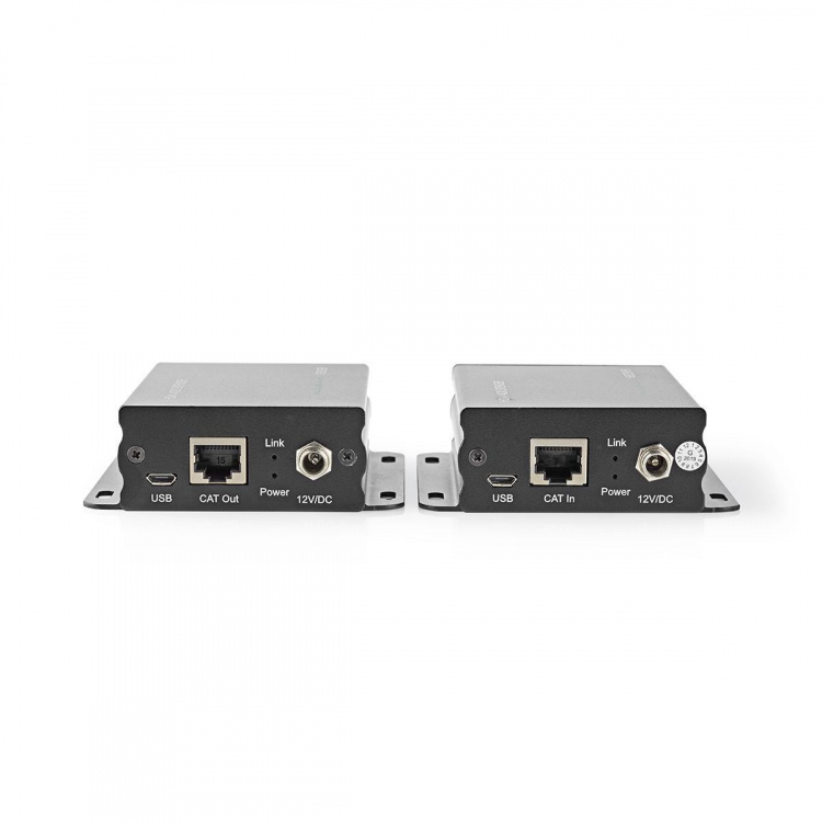 Nedis HDMI™ Extender | Over Cat6 | up to 50.0 m | 4K@30Hz | 10.2 Gbps | IR Return function | Metal | Anthracite Nedis HDMI™ Extender | Over Cat6 | up to 50.0 m | 4K@30Hz | 10.2 Gbps | IR Return function | Metal | Anthracite