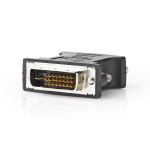 Nedis DVI Adapter | DVI-I 24+5-Pin Male | VGA Female | Nickel Plated | Straight | PVC | Black | Box Nedis DVI Adapter | DVI-I 24+5-Pin Male | VGA Female | Nickel Plated | Straight | PVC | Black | Box