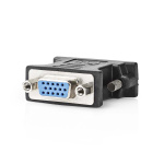 Nedis DVI Adapter | DVI-I 24+5-Pin Male | VGA Female | Nickel Plated | Straight | PVC | Black | Box Nedis DVI Adapter | DVI-I 24+5-Pin Male | VGA Female | Nickel Plated | Straight | PVC | Black | Box