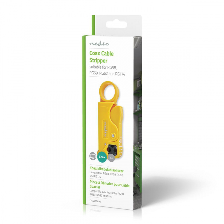 Nedis Cable Stripping Plier | Stripping Tool | PVC / Steel | Black / Yellow Nedis Cable Stripping Plier | Stripping Tool | PVC / Steel | Black / Yellow