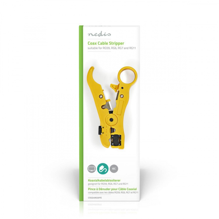 Nedis Cable Stripping Plier | Stripping Tool | ABS / Steel | Black / Yellow Nedis Cable Stripping Plier | Stripping Tool | ABS / Steel | Black / Yellow