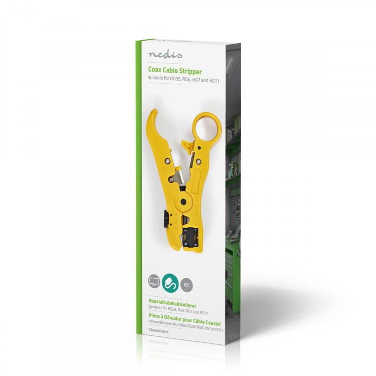 Nedis Cable Stripping Plier | Stripping Tool | ABS / Steel | Black / Yellow Nedis Cable Stripping Plier | Stripping Tool | ABS / Steel | Black / Yellow