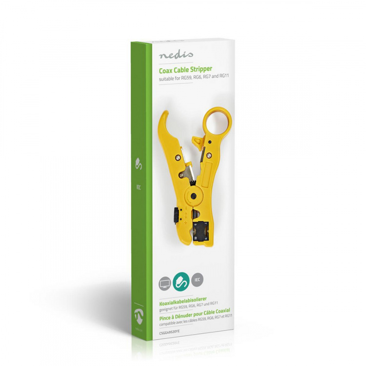 Nedis Cable Stripping Plier | Stripping Tool | ABS / Steel | Black / Yellow Nedis Cable Stripping Plier | Stripping Tool | ABS / Steel | Black / Yellow