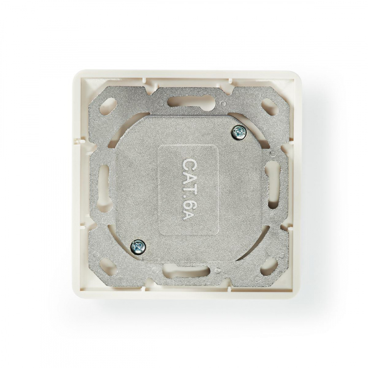 Nedis Network Wall Box | Flush Mount | 2 port(s) | CAT6a | Straight | Female | Gold Plated | PVC | White | Envelope Nedis Network Wall Box | Flush Mount | 2 port(s) | CAT6a | Straight | Female | Gold Plated | PVC | White | Envelope