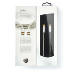 Nedis USB Cable | USB 2.0 | USB-C™ Male | USB-C™ Male | 100 W | 480 Mbps | Gold Plated | 1.00 m | Round | Braided / Nylon | Silver | Cover Window Box Nedis USB Cable | USB 2.0 | USB-C™ Male | USB-C™ Male | 100 W | 480 Mbps | Gold Plated | 1.00 m | Round | Braided / Nylon | Silver | Cover Window Box