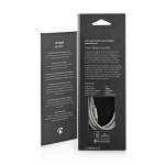 Nedis USB Cable | USB 2.0 | USB-C™ Male | USB-C™ Male | 100 W | 480 Mbps | Gold Plated | 2.00 m | Round | Braided / Nylon | Silver | Cover Window Box Nedis USB Cable | USB 2.0 | USB-C™ Male | USB-C™ Male | 100 W | 480 Mbps | Gold Plated | 2.00 m | Round | Braided / Nylon | Silver | Cover Window Box
